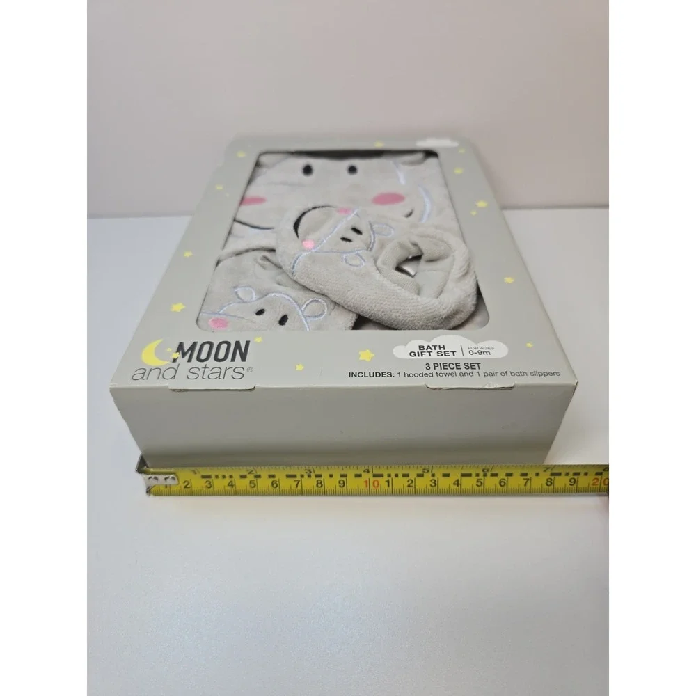Moon and Stars 3 Piece Hippopotamus Baby Bath Set (BRAND NEW)